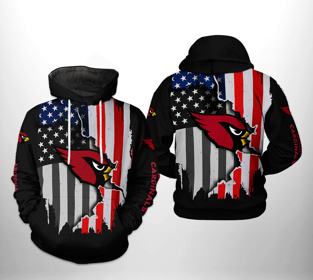 NFL Arizona Cardinals NFL US Flag Team Hoodie Neasalamis