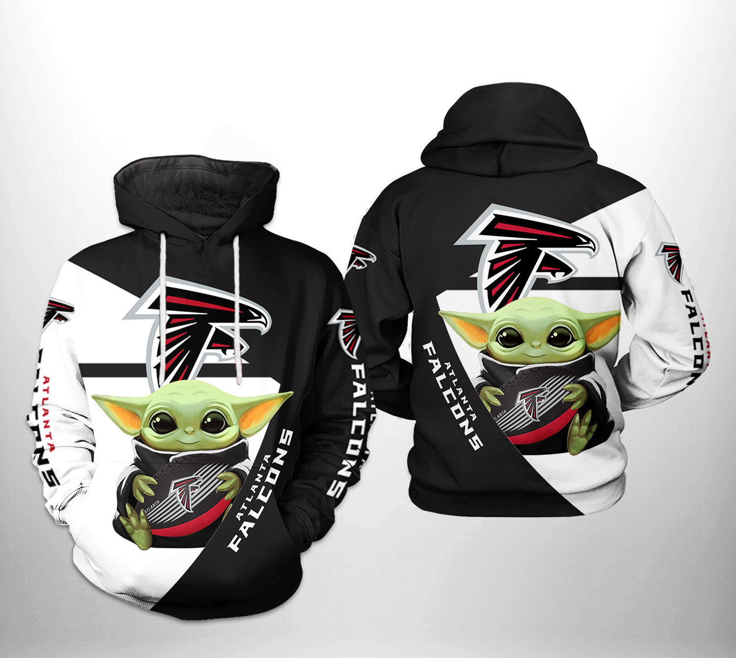 NFL Atlanta Falcons NFL Baby Yoda Team Hoodie Neasalamis