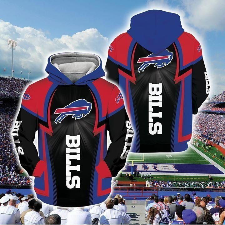 NFL Buffalo Bills NFL Football Black Blue Red Hoodie Neasalamis