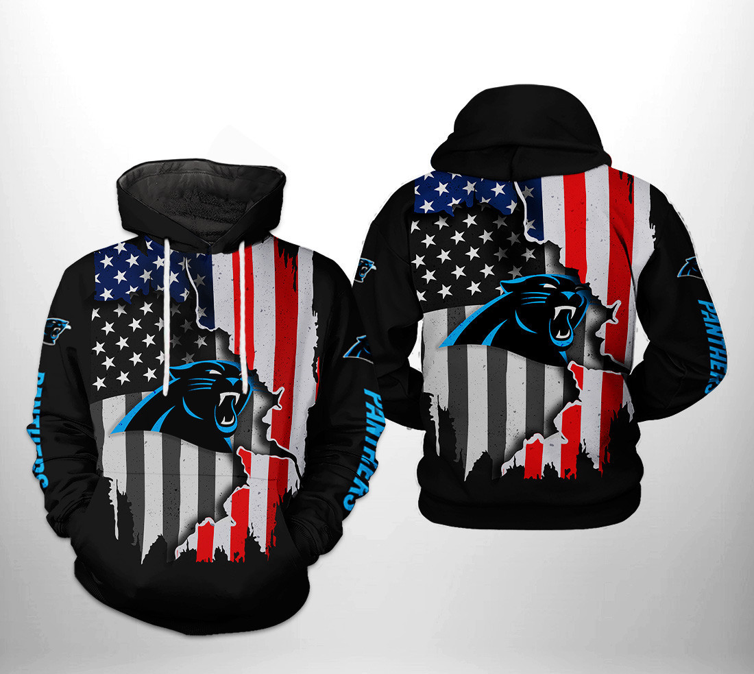 NFL Carolina Panthers NFL US Flag Team Hoodie Neasalamis