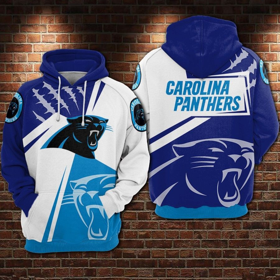 NFL Carolina Panthers Nfl Football Blue White Hoodie Neasalamis