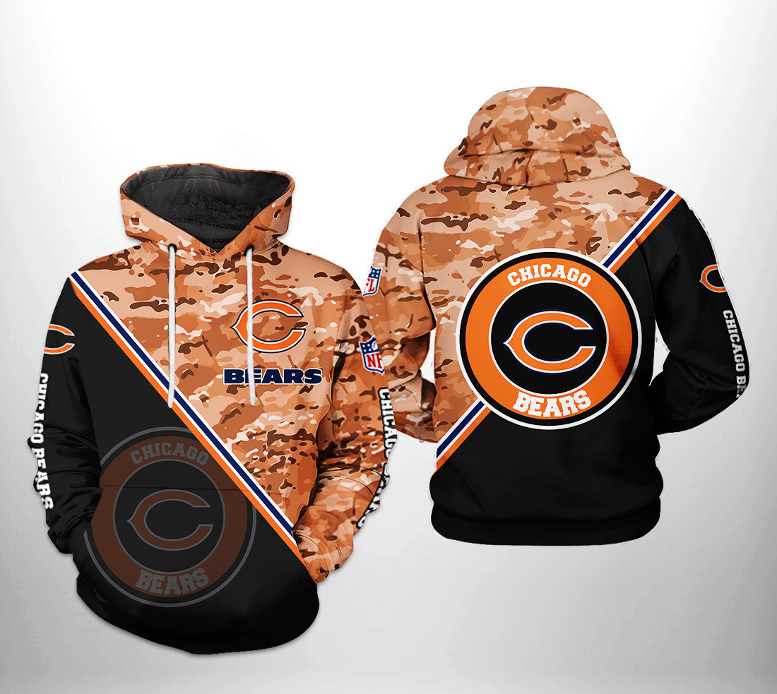 NFL Chicago Bears NFL Camo Team Hoodie Neasalamis