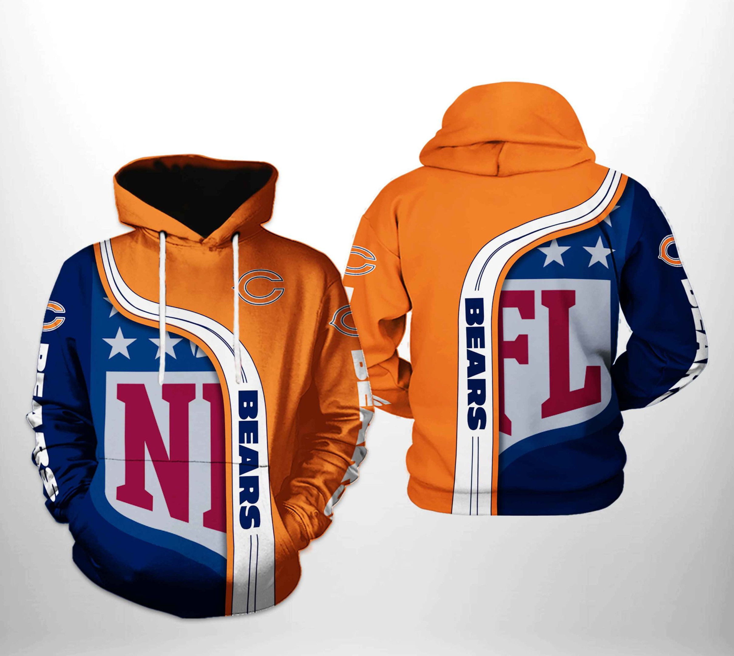 NFL Chicago Bears NFL Team Hoodie Neasalamis