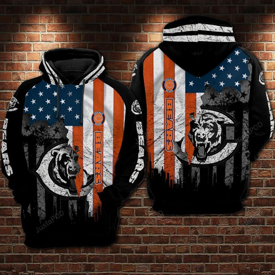 NFL Chicago Bears Nfl Football Flag American Hoodie Neasalamis