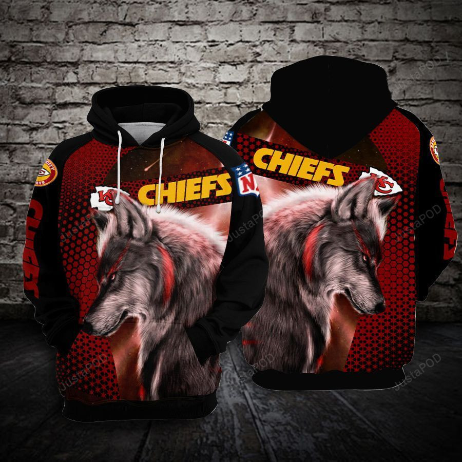 NFL Kansas City Chiefs Nfl Football Wolf Hoodie Neasalamis