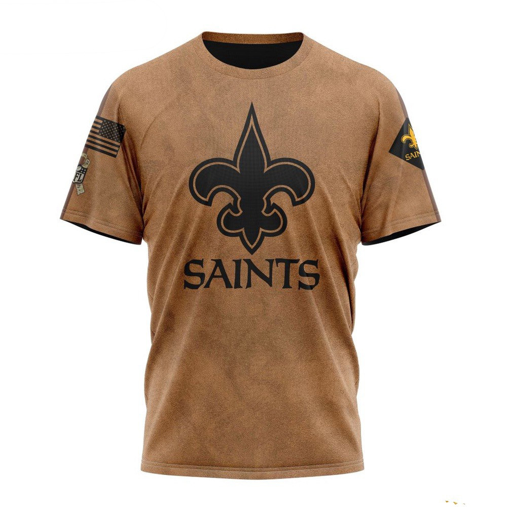 NFL New Orleans Saints Salute To Service For Veterans Day Shirt Unique Gifts For Football Lovers Neasalamis.com