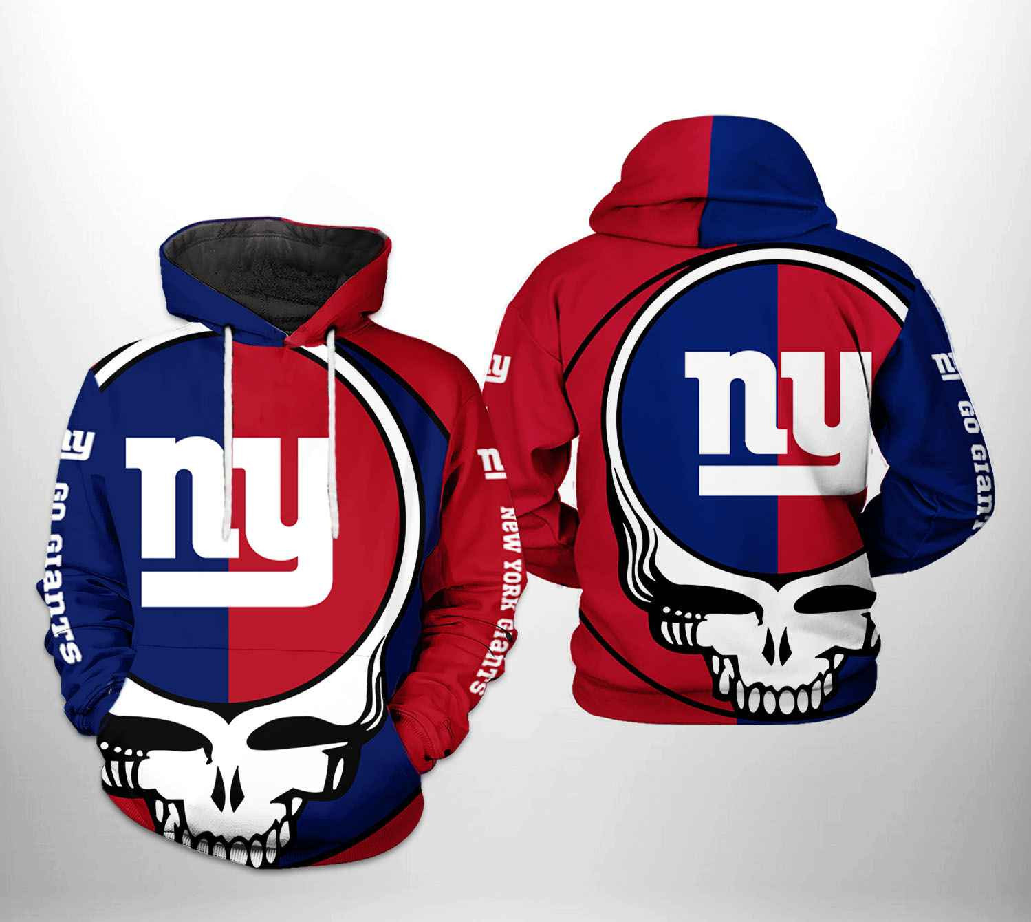 NFL New York Giants NFL Grateful Dead Hoodie Neasalamis