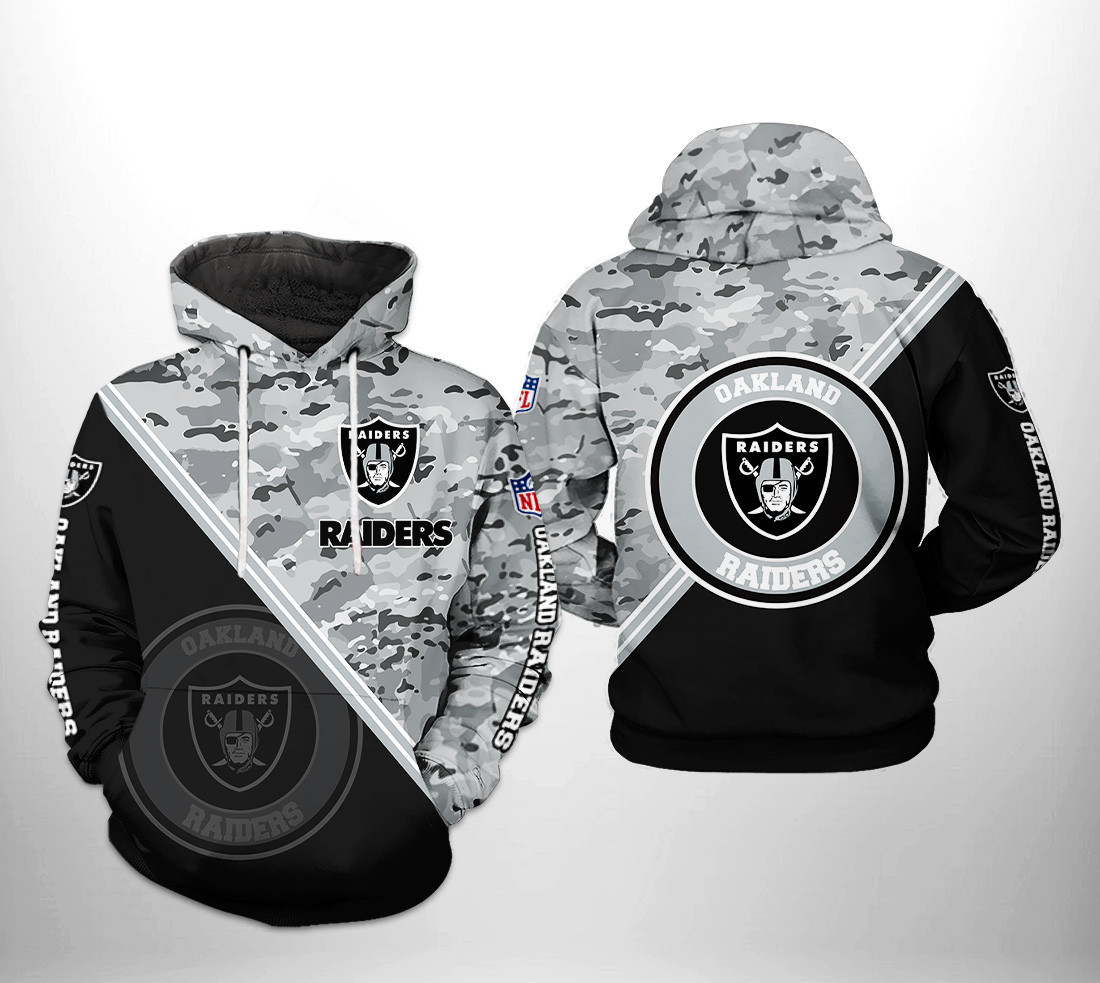 NFL Oakland Raiders NFL Camo Team Hoodie Neasalamis
