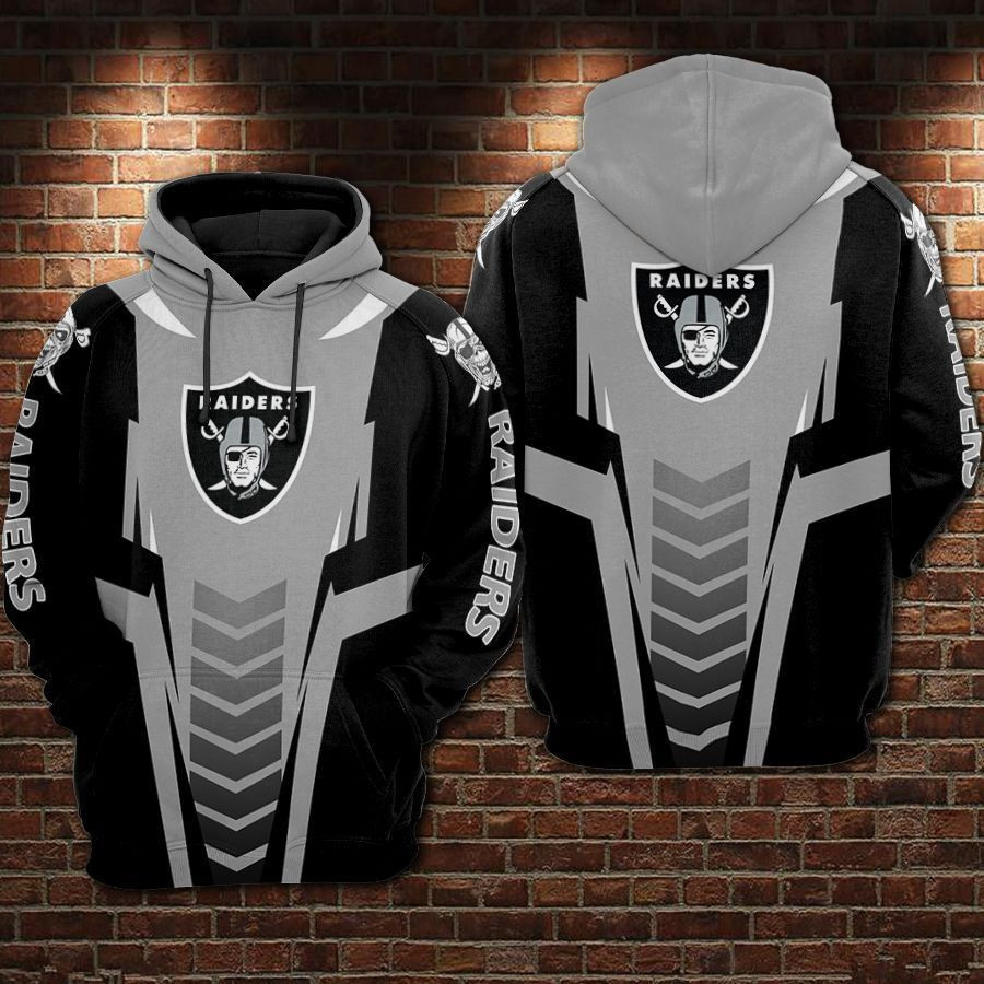 NFL Oakland Raiders Nfl Football Gray Hoodie Neasalamis