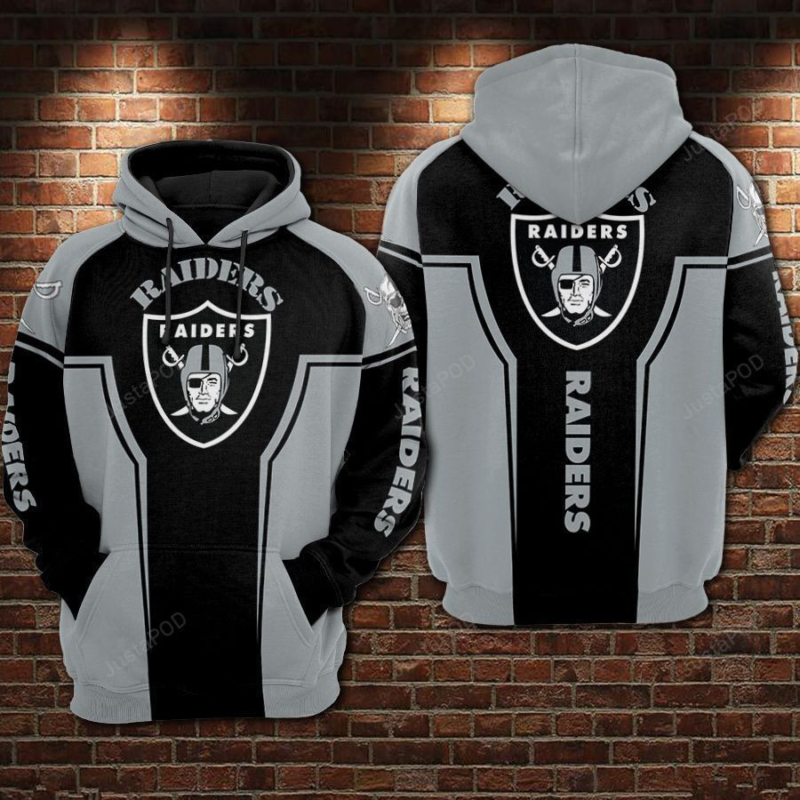 NFL Oakland Raiders Nfl Football Gray Hoodie Neasalamis