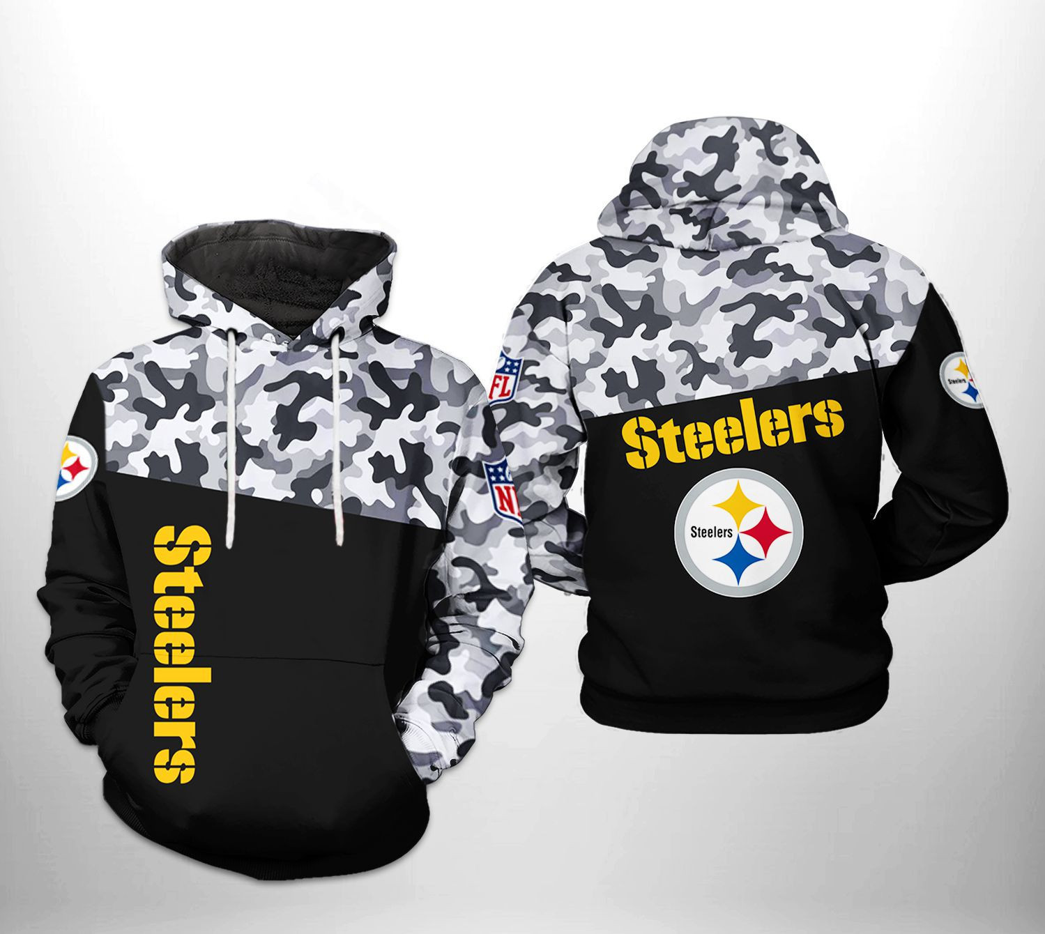 NFL Pittsburgh Steelers NFL Camo Veteran Team Hoodie Neasalamis