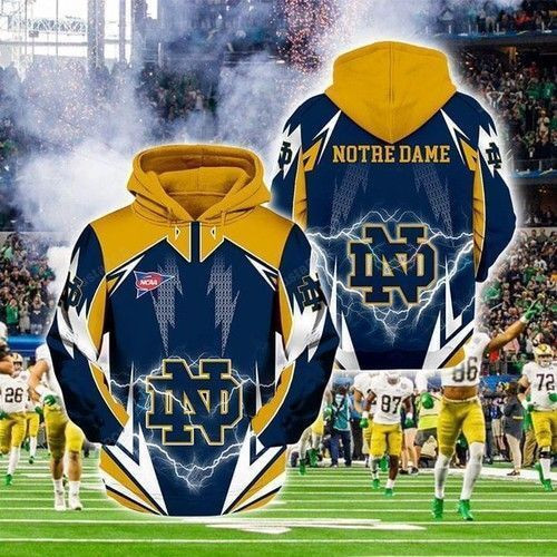 Ncaa Notre Dame Fighting Irish Lightning Hoodie Neasalamis