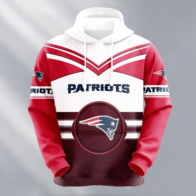 New England Patriots Logo NFL 3D Hoodie Style Neasalamis