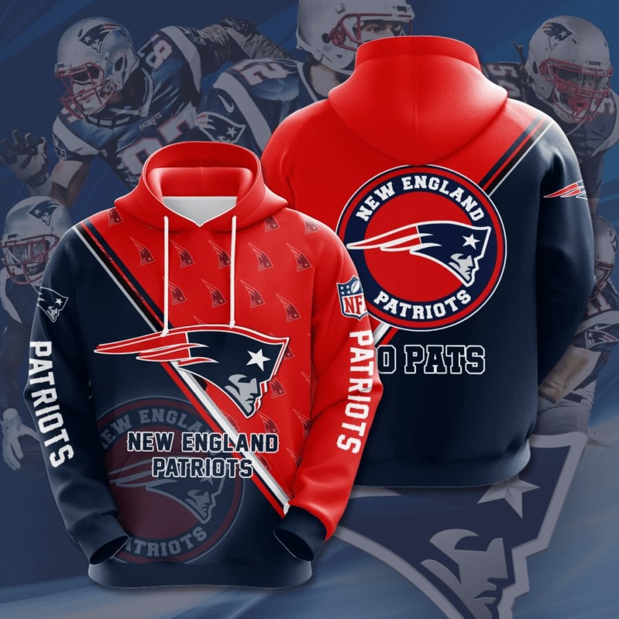 New England Patriots Logo NFL Football Team Hoodie Neasalamis