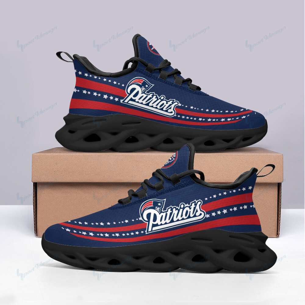 New England Patriots Max Soul Shoes Sneakers For Men And Women neasalamis.com