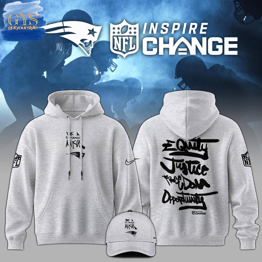 New England Patriots NFL Be A Change Maker Hoodie Neasalamis