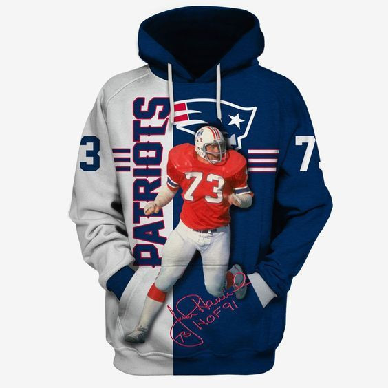 New England Patriots NFL Football John Hannah Hoodie Neasalamis