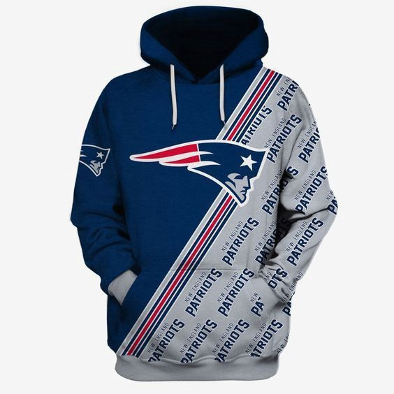 New England Patriots NFL Football Many Logo Hoodie Neasalamis