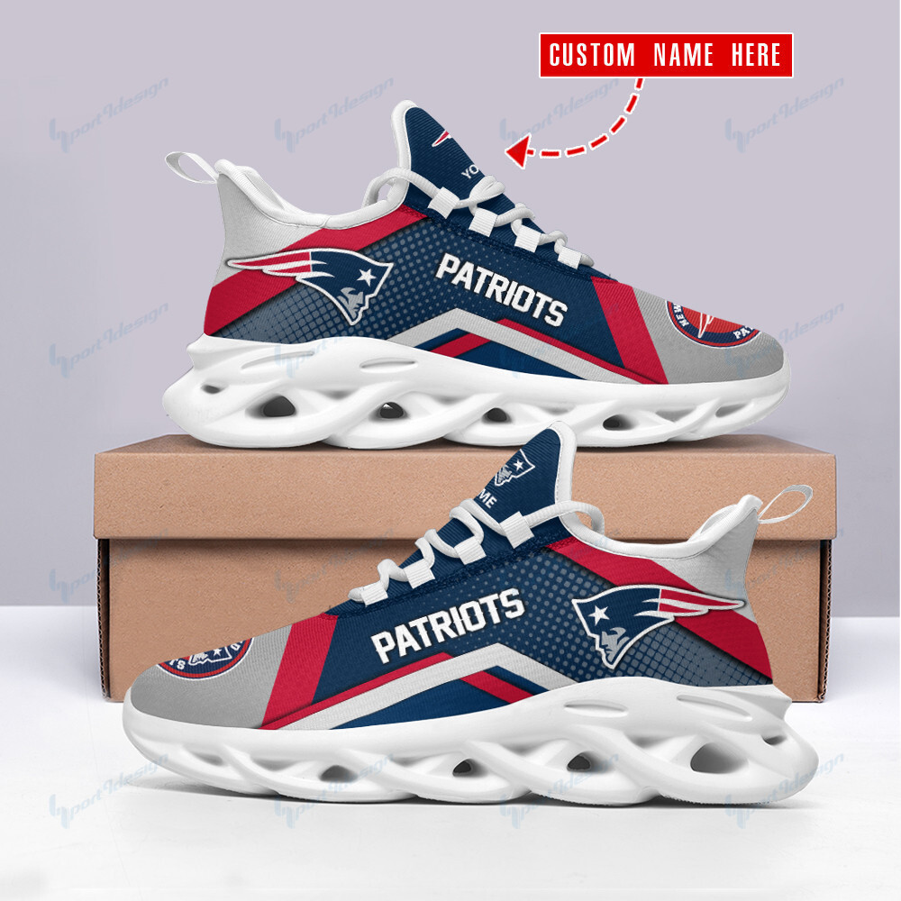 New England Patriots NFL Max Soul Shoes Sneakers For Men And Women neasalamis.com