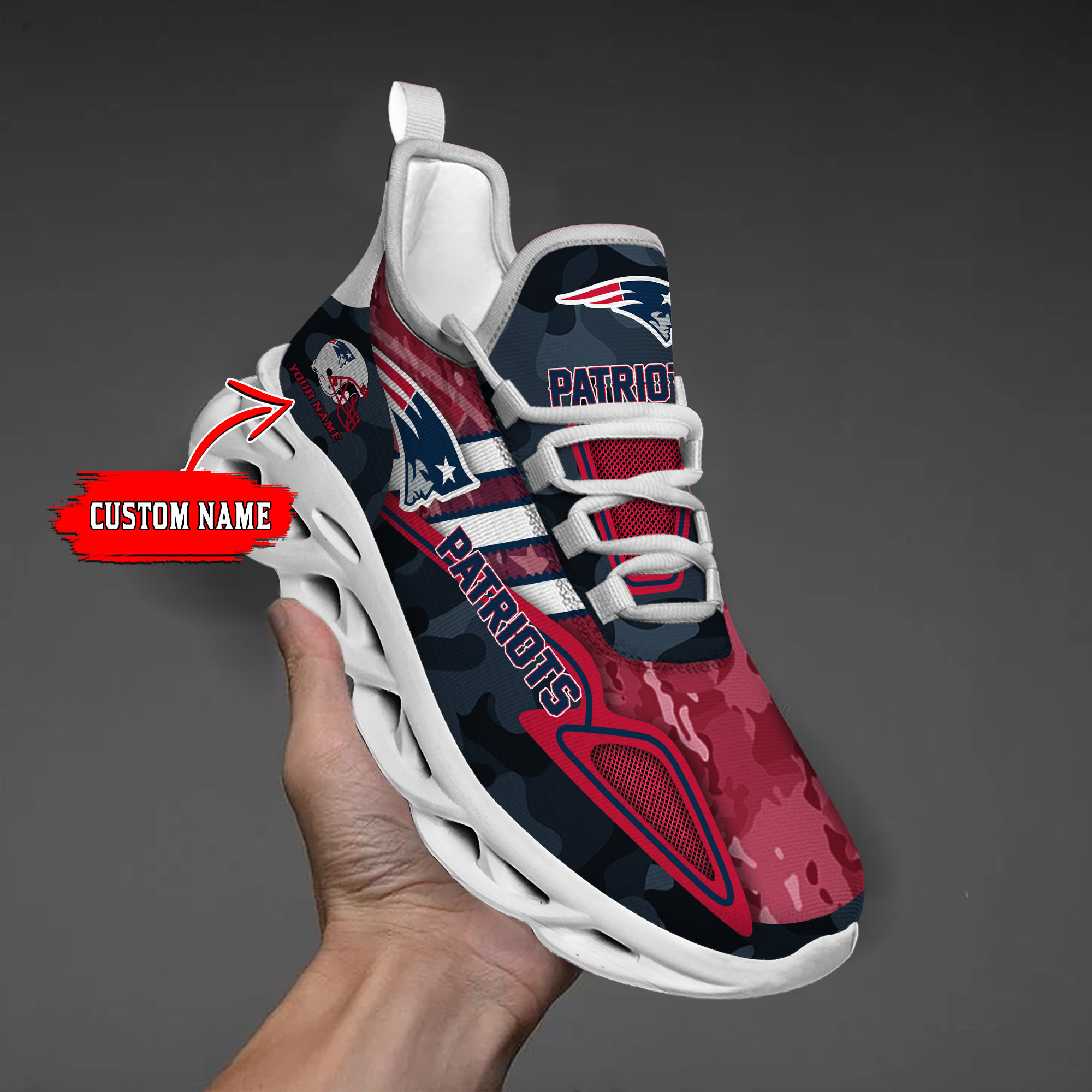 New England Patriots NFL Max Soul Shoes Sneakers For Men And Women neasalamis.com