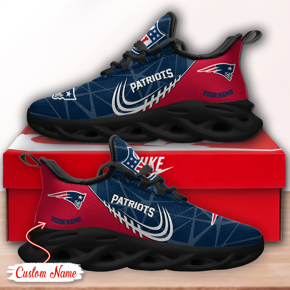 New England Patriots NFL Max Soul Shoes Sneakers For Men And Women neasalamis.com