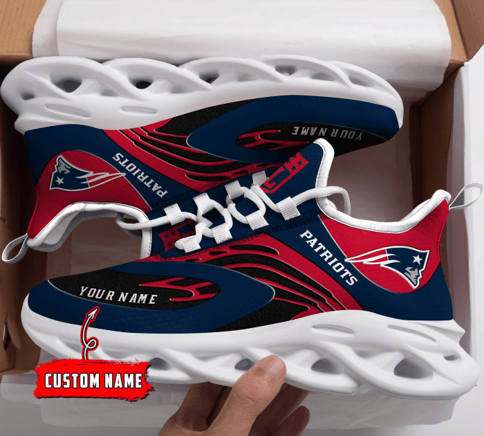 New England Patriots NFL Max Soul Shoes Sneakers For Men And Women neasalamis.com