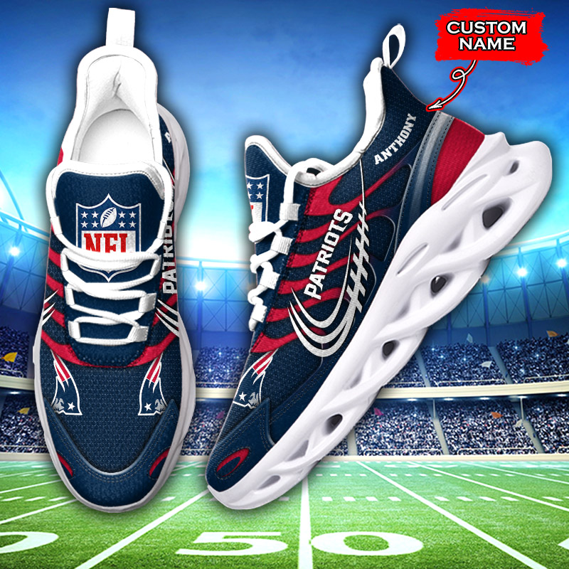New England Patriots NFL Max Soul Shoes Sneakers For Men And Women neasalamis.com