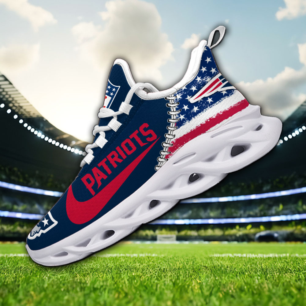 New England Patriots NFL Max Soul Shoes Sneakers For Men And Women neasalamis.com