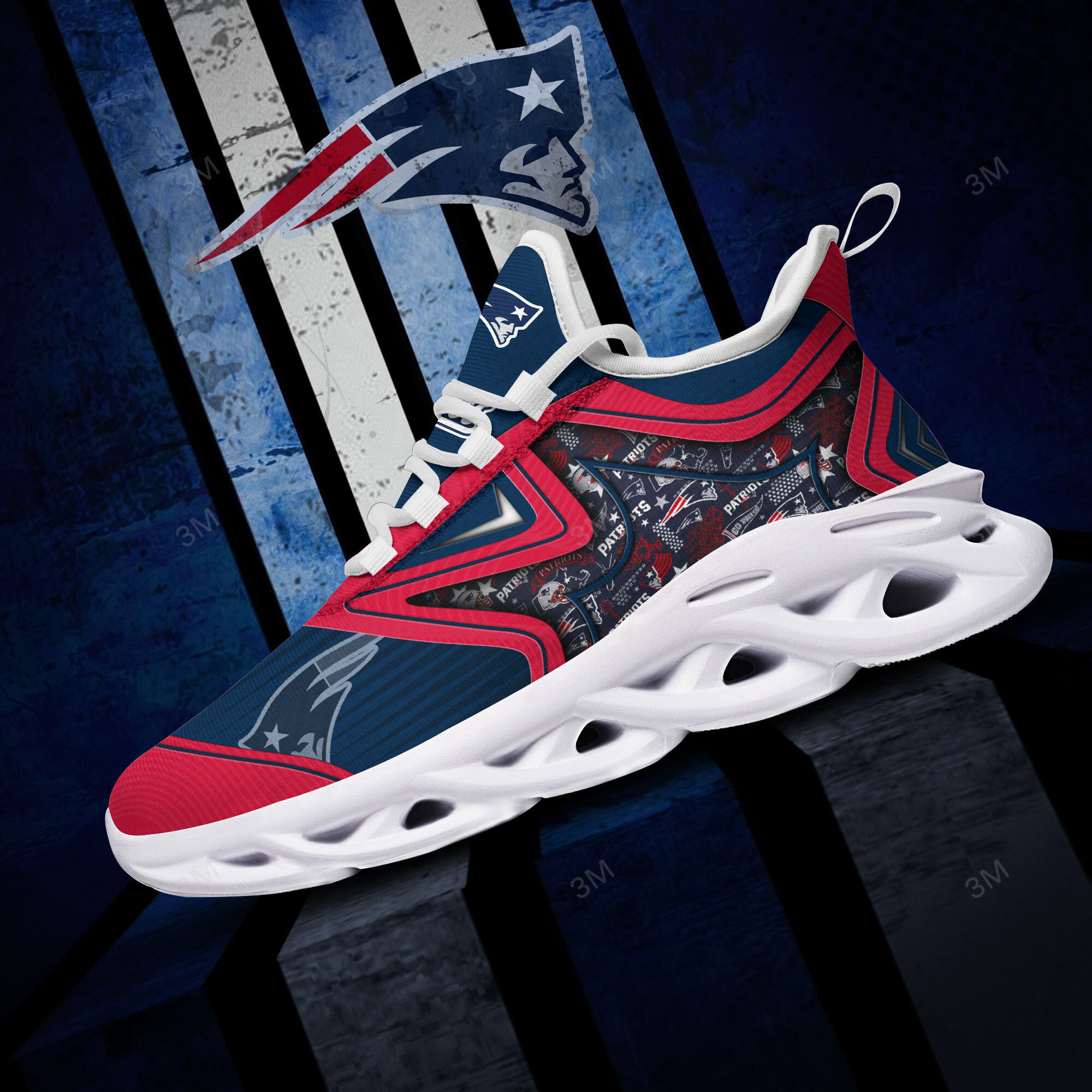 New England Patriots NFL Max Soul Shoes Sneakers For Men And Women neasalamis.com