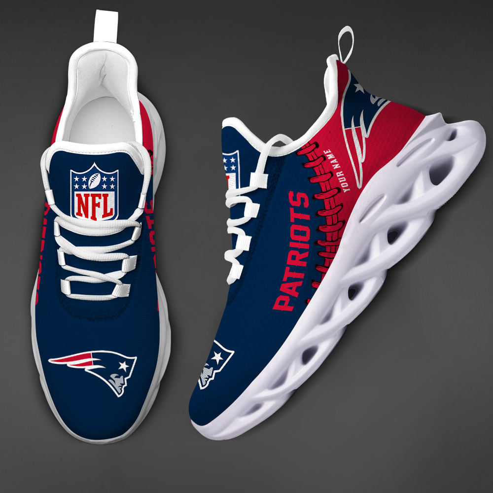 New England Patriots NFL Max Soul Shoes Sneakers For Men And Women neasalamis.com