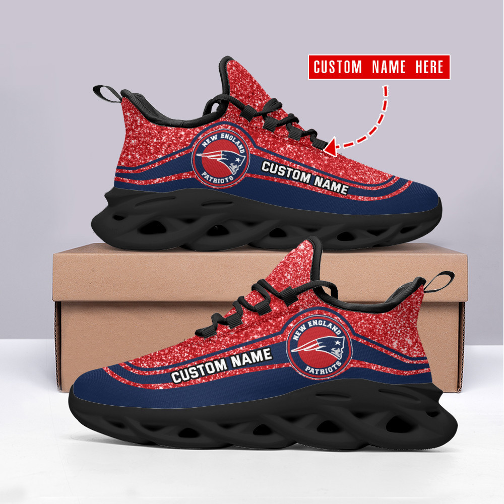 New England Patriots NFL Max Soul Shoes Sneakers For Men And Women neasalamis.com