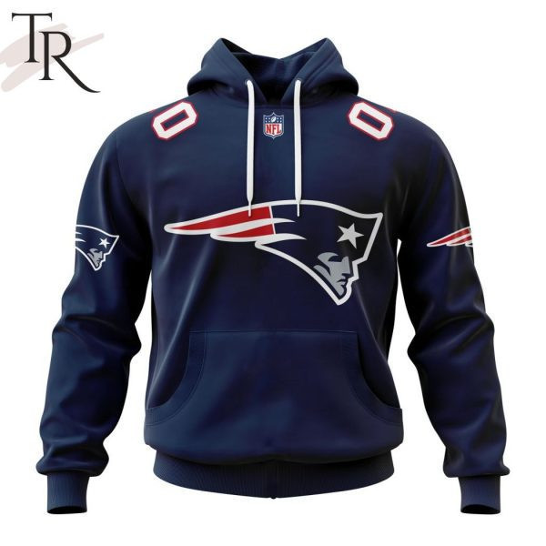 New England Patriots Personalized Name And Number NFL 3D Hoodie Style Neasalamis