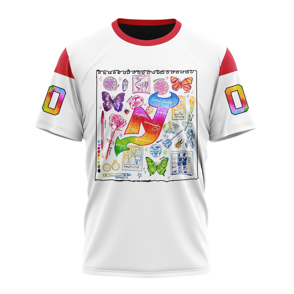New Jersey Devils Personalized Pride Design Personalized Name And Number T-Shirt Style Neasalamis.com