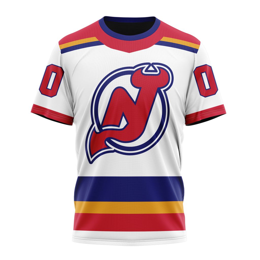 New Jersey Devils Reverse Retro Kits 2022 Personalized Name And Number T-Shirt Style Neasalamis.com