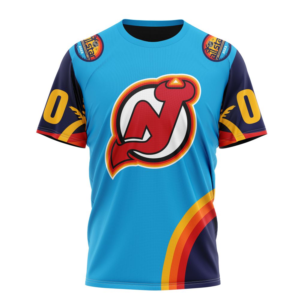 New Jersey Devils Special ALL-Star Game Design With Atlantic Ocean Personalized Name And Number T-Shirt Style Neasalamis.com
