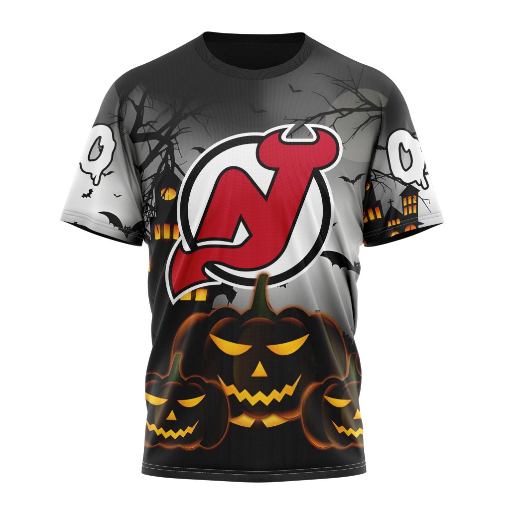 New Jersey Devils Special Design For Halloween Personalized Name And Number T-Shirt Style Neasalamis.com