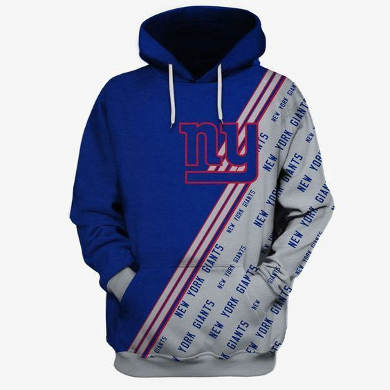 New York Giants NFL Football Many Logo Hoodie Neasalamis