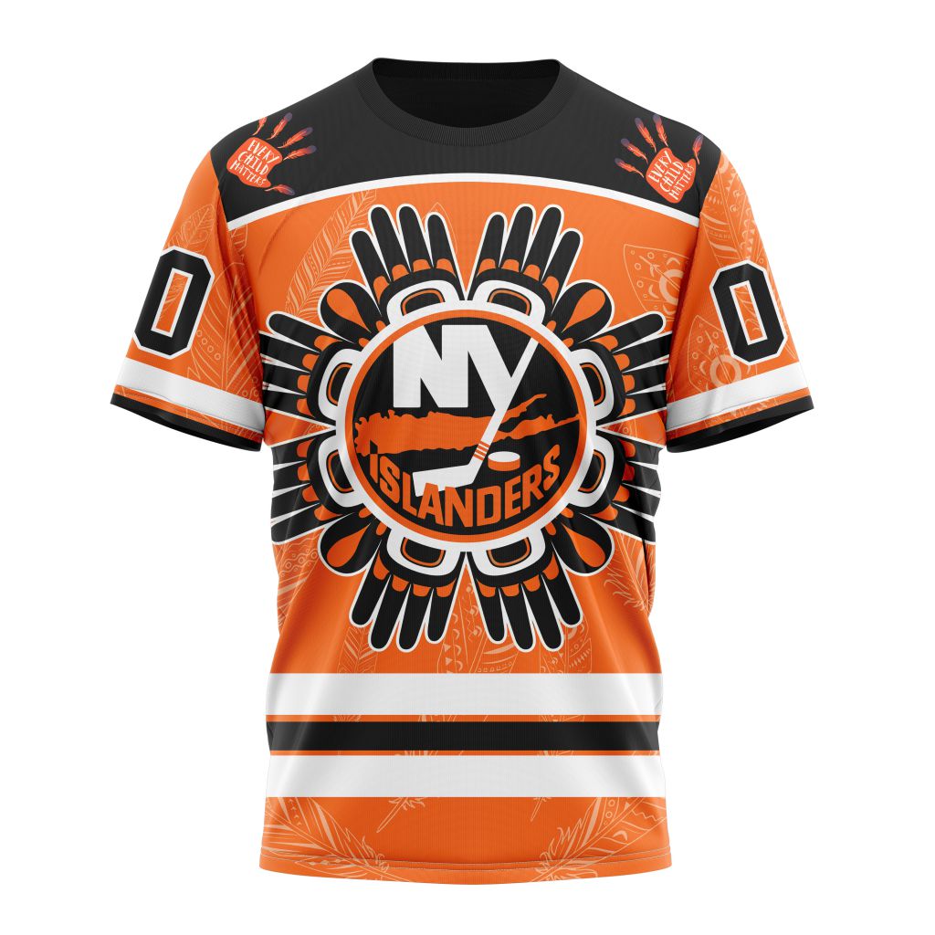New York Islanders Special National Day For Truth And Reconciliation Design 01 Personalized Name And Number T-Shirt Style Neasalamis.com
