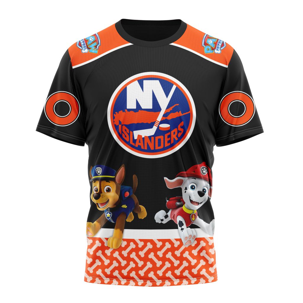 New York Islanders Special Paw Patrol Design Personalized Name And Number T-Shirt Style Neasalamis.com