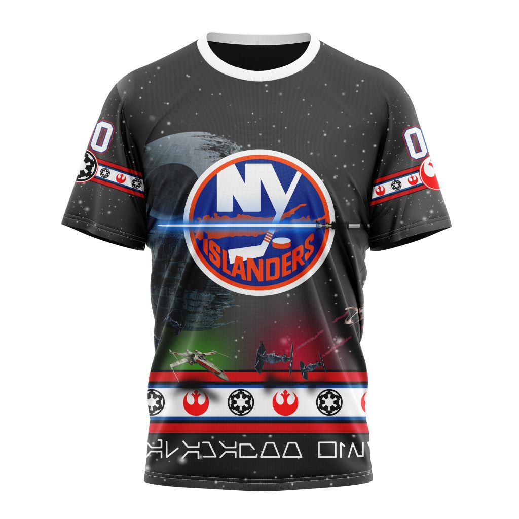 New York Islanders Special Star Wars Design Personalized Name And Number T-Shirt Style Neasalamis.com