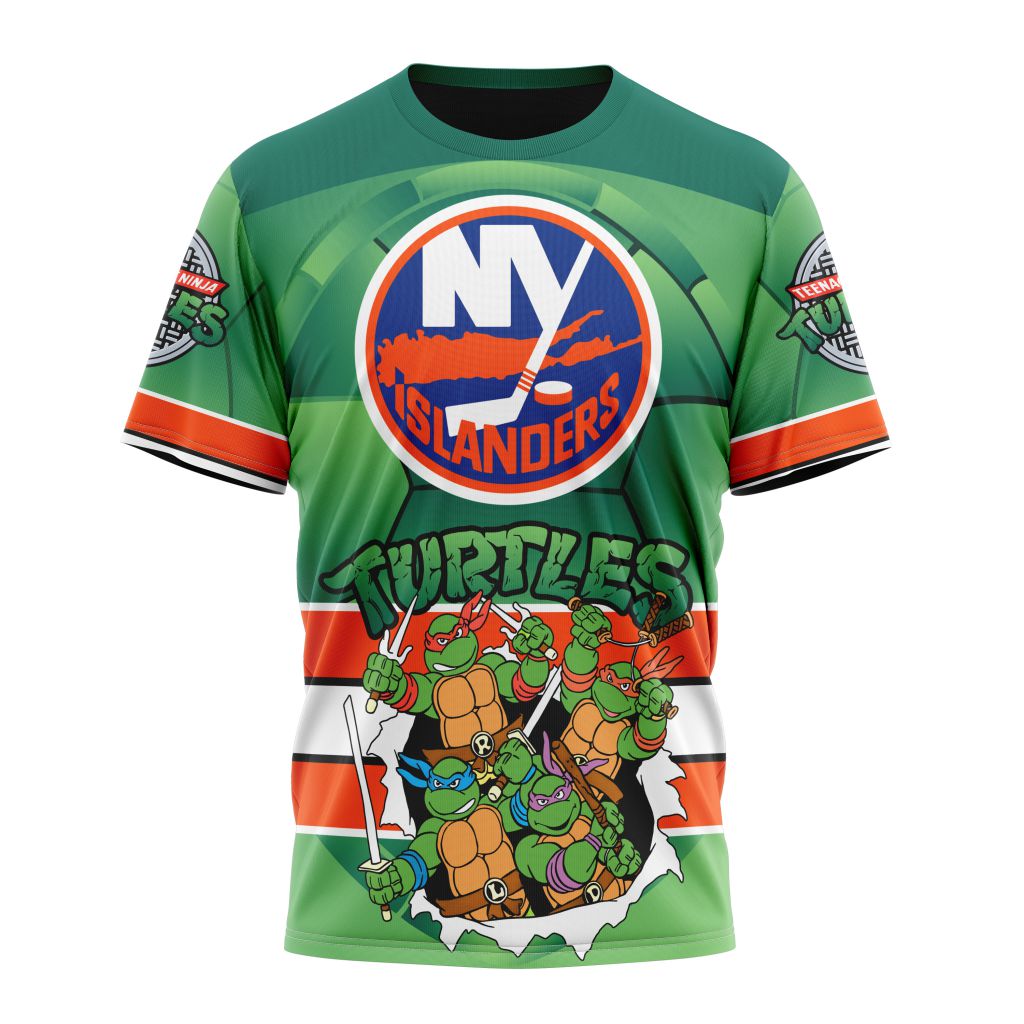 New York Islanders Special Teenage Mutant Ninja Turtles Design 02 Personalized Name And Number T-Shirt Style Neasalamis.com