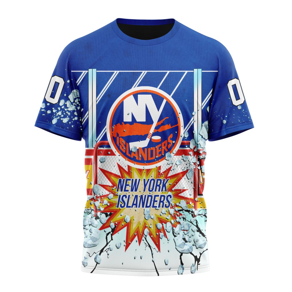 New York Islanders Specialized Jersey With Ice Hockey Arena Personalized Name And Number T-Shirt Style Neasalamis.com