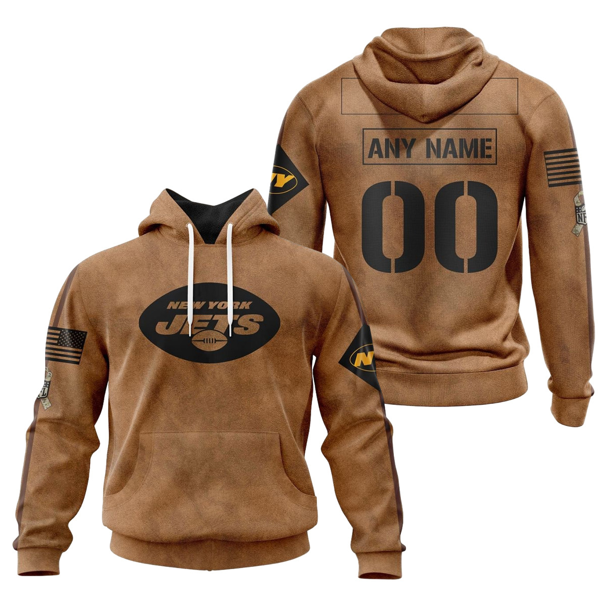 New York Jets Salute To Service Club 3D printed Sweatshirt Hoodie Zipped Hoodie Neasalamis