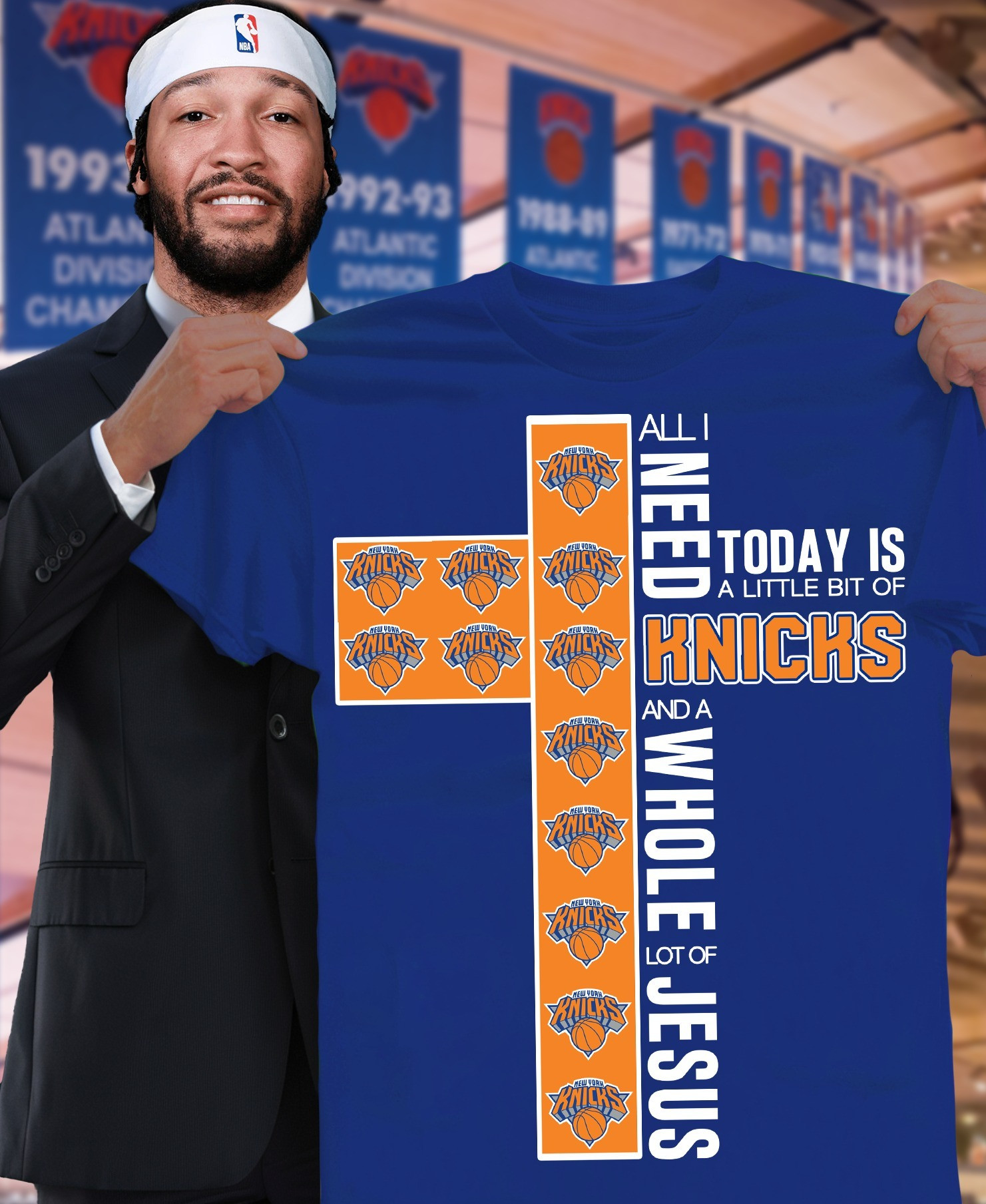 New York Knicks Faith Shirt All I Need Today Is A Little Bit Of Knicks Whole Lot Of Jesus Neasalamis.com
