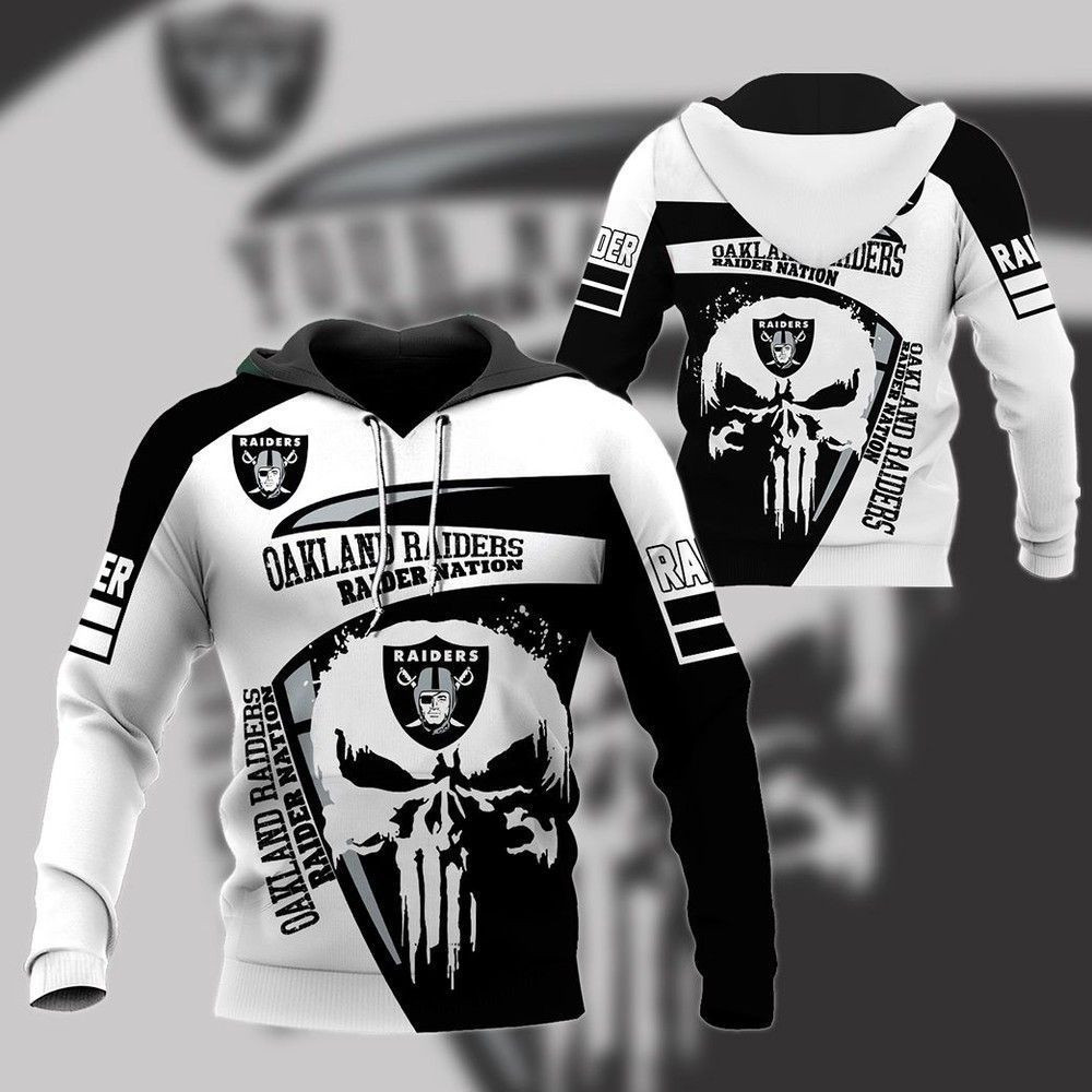 Nfl Oakland Raiders Nation Hoodie Zip Hoodie Neasalamis