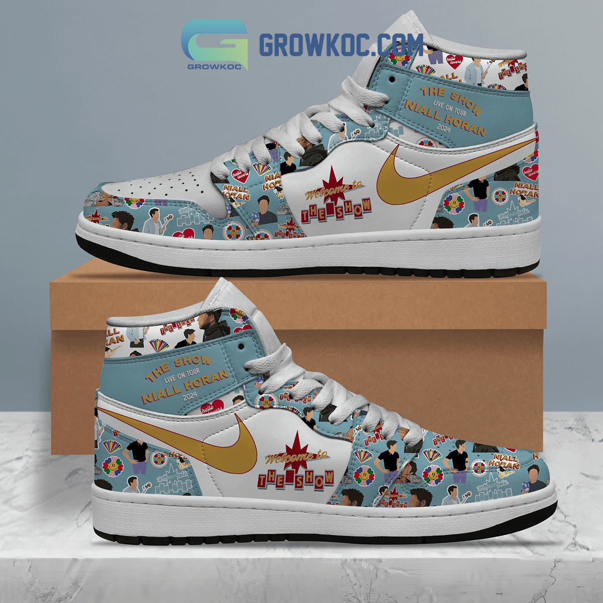 Niall Horan AJ1 High Sneakers Shoes For Men And Women Calebmatthewhans Neasalamis