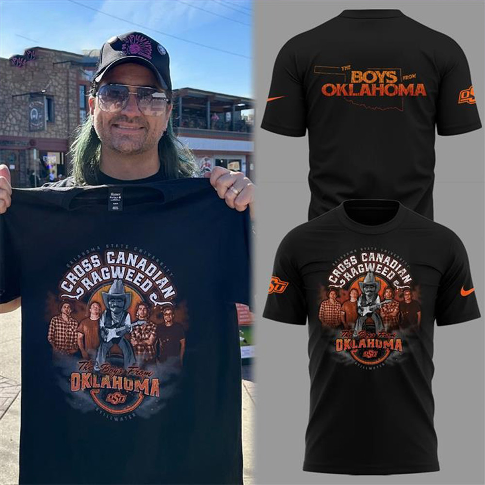 OSU Cowboy The Boys From Oklahoma Cross Canadian T-Shirt Best Gift For Football Lovers Neasalamis.com