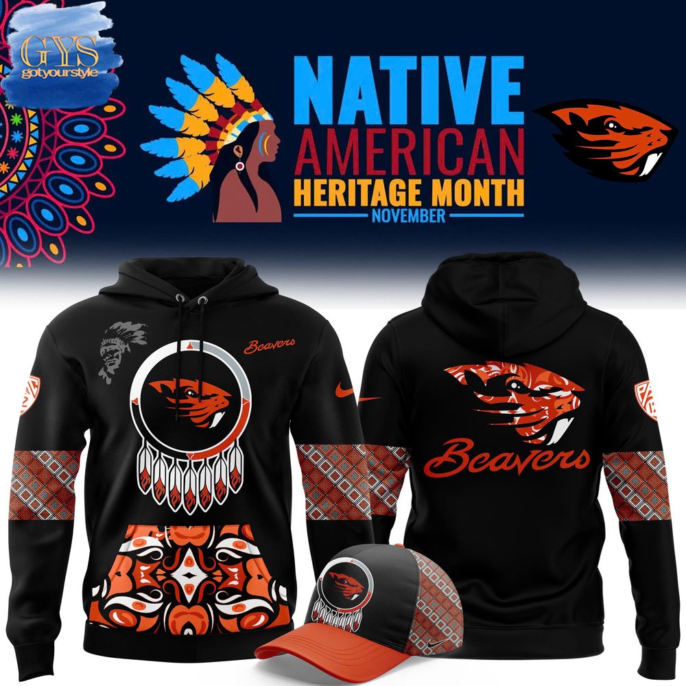 Oregon State Beavers 2024 Native American Heritage Month Hoodie Neasalamis