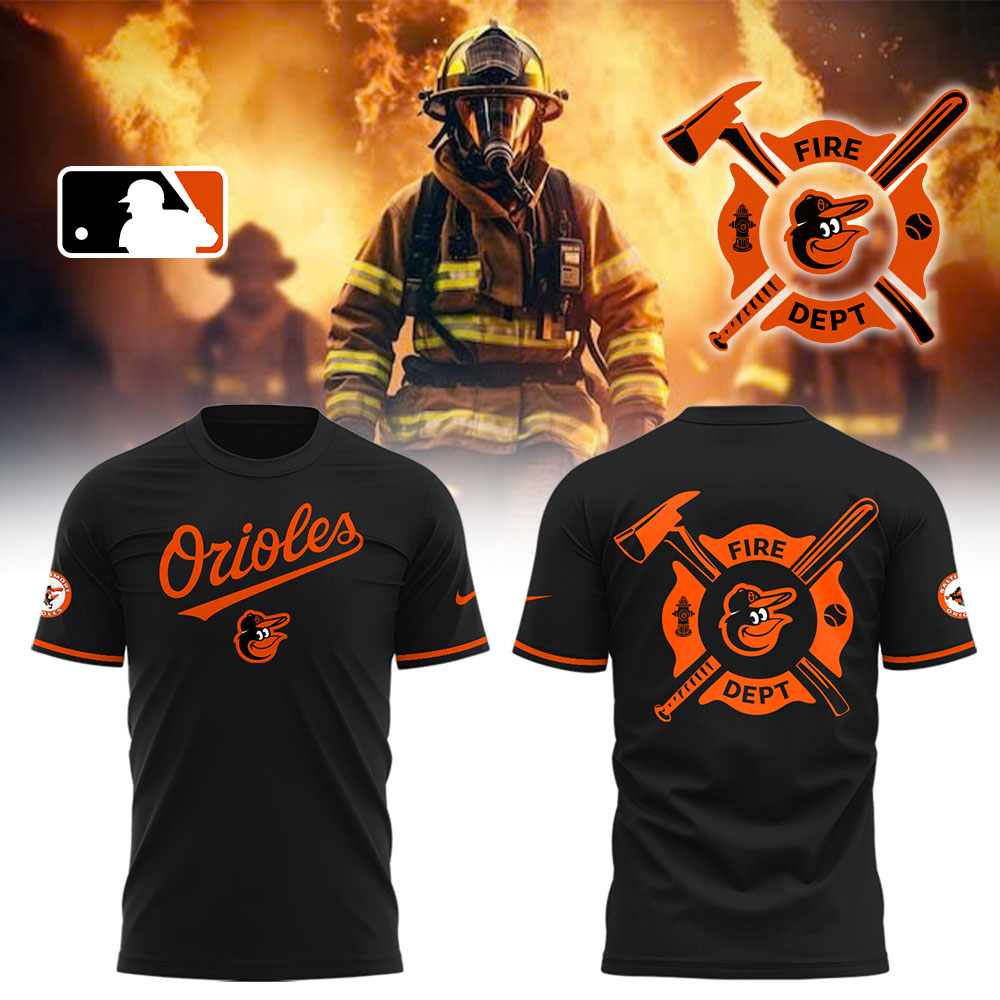 Orioles X Firefighter Appreciation Night T-Shirt Baseball Neasalamis.com