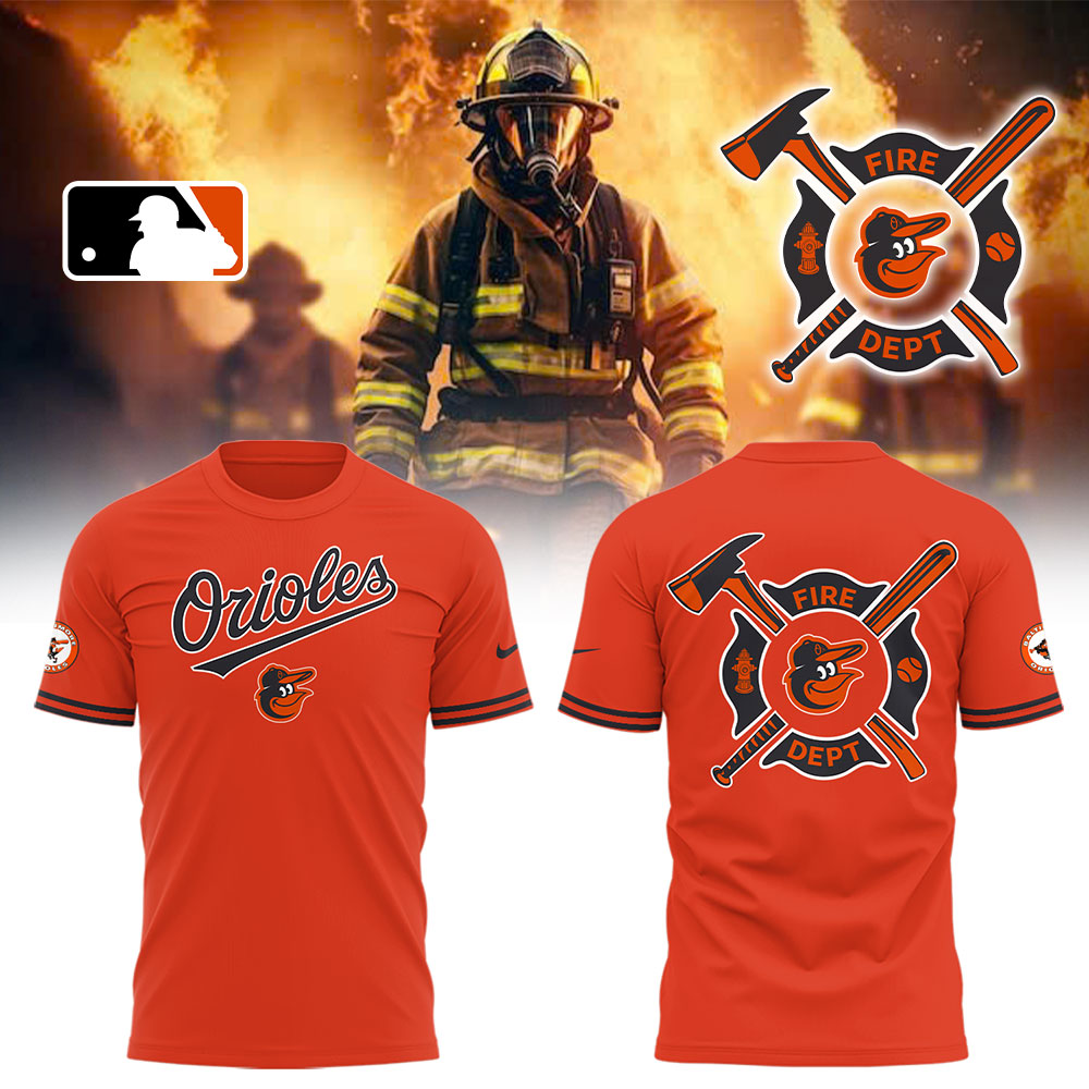 Orioles x Firefighter Appreciation Night T-Shirt Unique Baseball Gifts Neasalamis.com